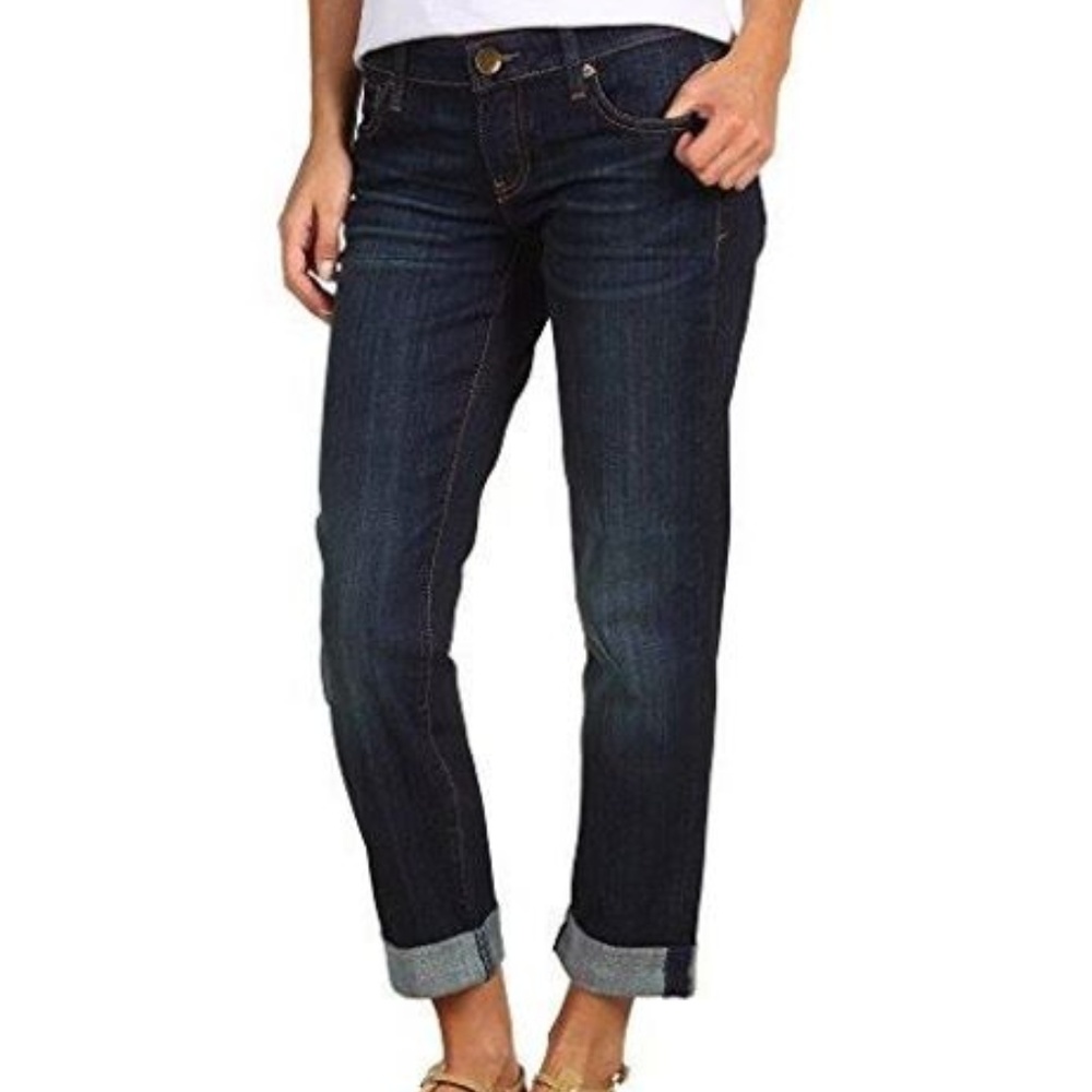 Kut from the Kloth Dark Indigo Boyfriend Jeans
